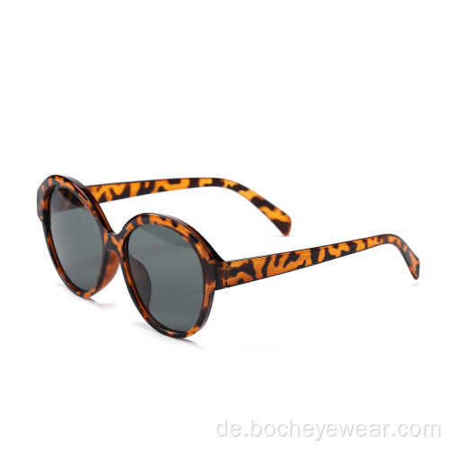 2022 New Eyewear Retro runde Sonnenbrille Kunststoff Damen Sonnenbrille